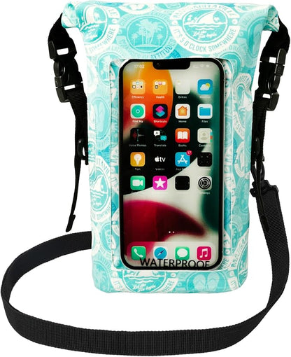geckobrands Waterproof Phone Tote with 2L Dry Bag and Adjustable Strap – Protect Your Phone and Valuables While on The Go