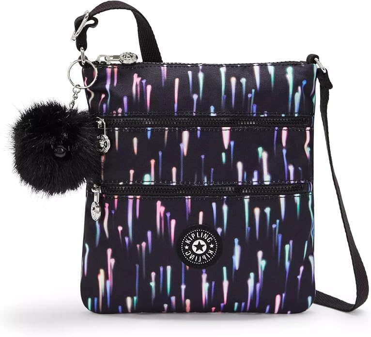 Kipling Women’s Abanu Multi Crossbody Bag, Lightweight, Adjustable Nylon Waist Pack with Multi-Compartment Zip Pockets