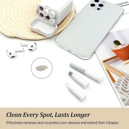 Multi-Function Cleaning Kit for AirPod & iPhone – Port, Cable & Speaker Repair Tool for Lightning, Type-C, and Charging Connectors, Portable Cleaning Toolbox