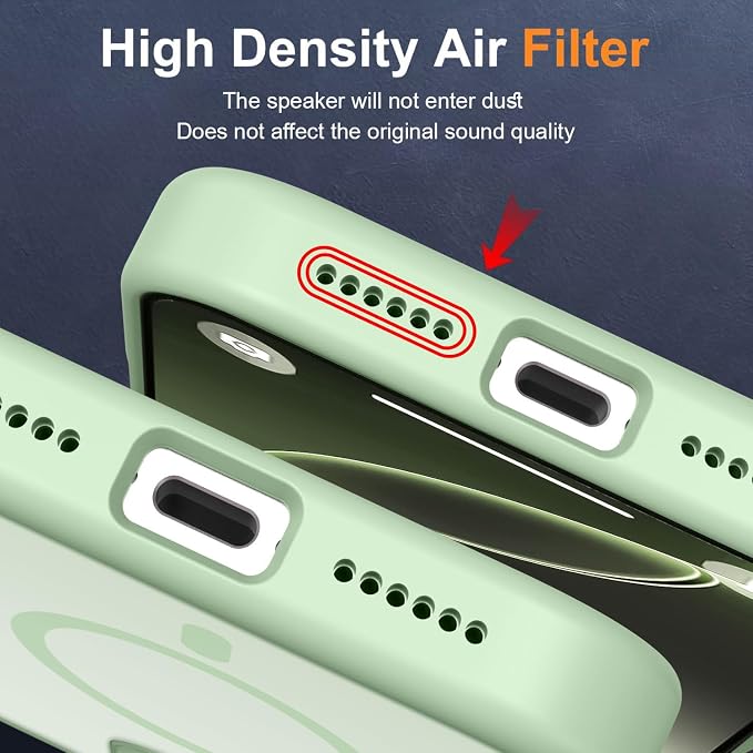 MOCCA Strong Magnetic for iPhone 16 Pro Max Phone Case, [Compatible with Magsafe][16FT Mil-Grade Drop Protection] Slim Translucent Matte Protective Cover Case for iPhone 16 Pro Max Case, Light Green