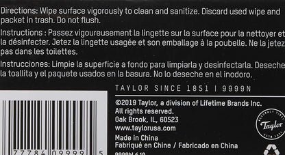 Taylor Food Service HACCP Wipes (100-Single Wipes), White