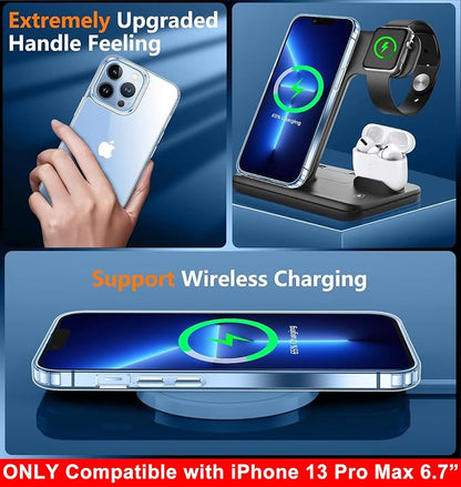 SPIDERCASE Only Designed for iPhone 13 Pro Max Case, Slim Thin Phone Case Only for iPhone 13 Pro Max 6.7", Clear