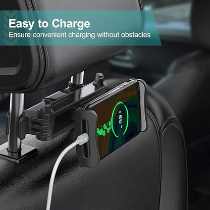 Car Headrest Mount, Tablet Headrest Holder, Car Backseat Seat Mount Holder Universal 360° Rotating Adjustable for 6"-10.5" Tablet iPad iPad Air iPad mini,Samsung Galaxy
