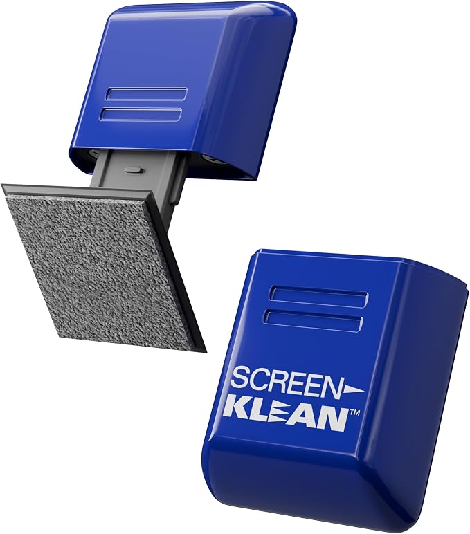 ScreenKlean Tablet Screen Cleaner - Compatible with iPad, Android & Amazon Tablet - with Carbon Microfiber Tech-Injected Blue-1 Count (Pack of 1)