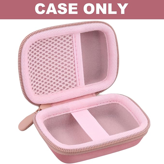 khanka Hard Travel Case Compatible with Anker Nano Power Bank (10,000mAh 45W), Protective Storage Bag for Portable Charger, Case Only (Pink)