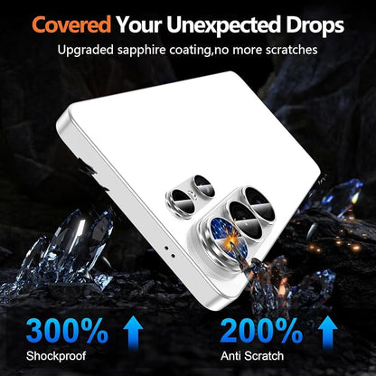 for Samsung Galaxy S26 Ultra Camera Lens Protector, Electroplated Matte Back with 9H Tempered Glass Lens Protector, [Strong Adsorption] [Case-Friendly] Metal Ring HD Clear Lens Cover, Slivery