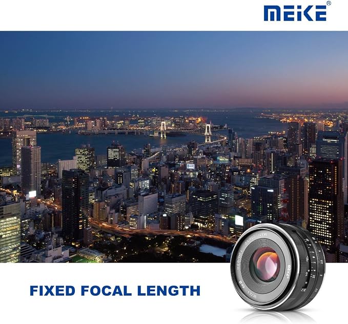 Meike 35mm F1.7 Large Aperture Manual Focus Prime Fixed Lens APS-C Compatible with Sony E-Mount Mirrorless Cameras NEX 3 3N NEX 5R NEX 6 7 A6600 A6400 A5000 A5100 A6000 A6100 A6300 A6500 A6700