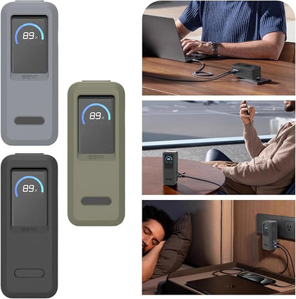 Portables Silicone Carrying Case Protective Storage Bag for 2 in 1 65W 9600mAh Power Banks Case Only
