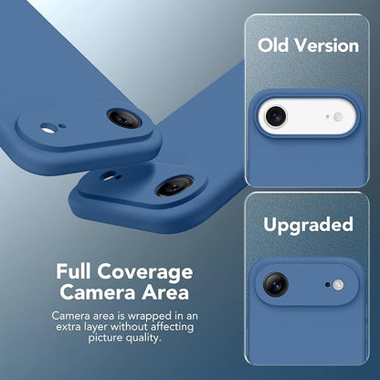 Magnetic for iPhone Air Case, Compatible with MagSafe, [Full Camera Protection][Screen Protector] Silicone Shockproof Protective Phone Case for iPhone 17 Air 6.5", Lake Blue
