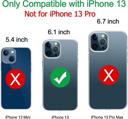 Battery Case for iPhone 13, Upgraded 10000mAh Battery Pack Rechargeable Charger Case Support Carplay with Wireless Charging Compatible for iPhone 13 (6.1 inch) External Battery Charging Case (Black)