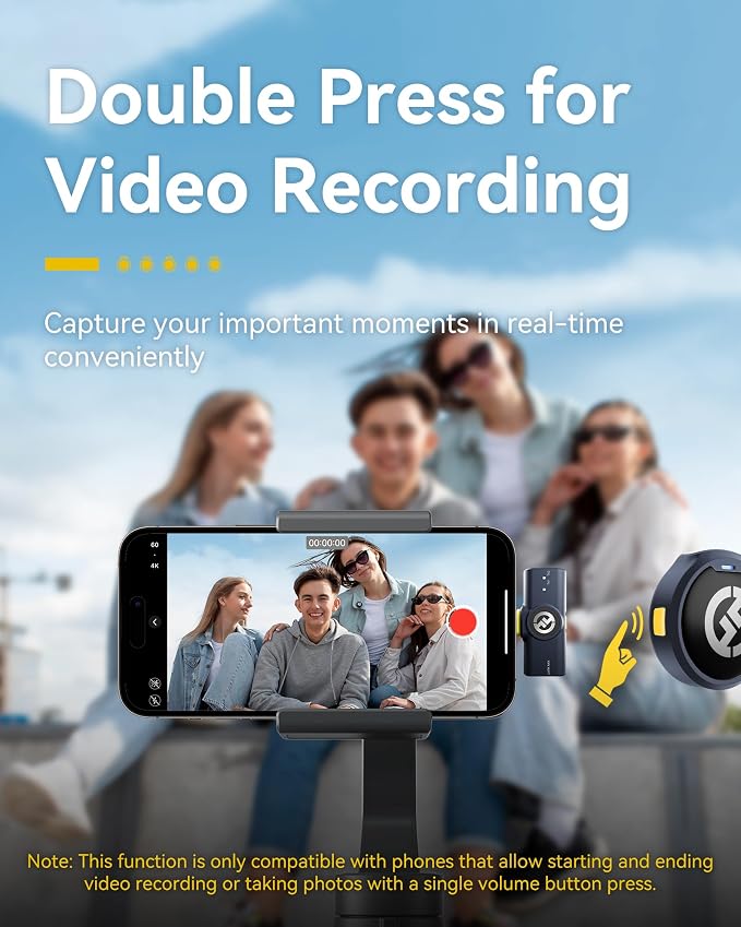Hollyland Lark M2 Wireless Microphone for iPhone14 & Below, Mini Magnetic Microphone, 300m Range, Hi-Fi Audio, Noise Cancelling, 30h Use, Video Recording (2TX + Lightning RX + Charging Case)