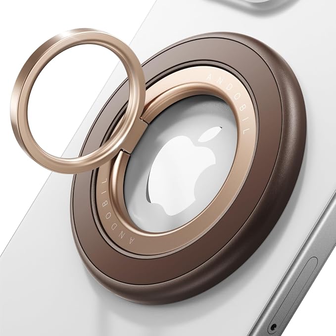 andobil [2026 3rd Gen] Magnetic Phone Grip for MagSafe [360° Rotatable & Ultra-Stable] Two-Sided Magnet Cell Phone Ring Holder Compatible with MagSafe Accessories, iPhone 17 Air 16 Pro Max 15 14 13 12