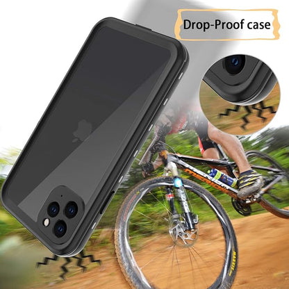 Waterproof Phone Case Compatible with iPhone 11 Pro Max, IP68 Waterproof Shockproof Dust-Proof Phone Case with Built in Screen Protector, Full Body Protective Case (Black, iPhone 11 Pro Max)