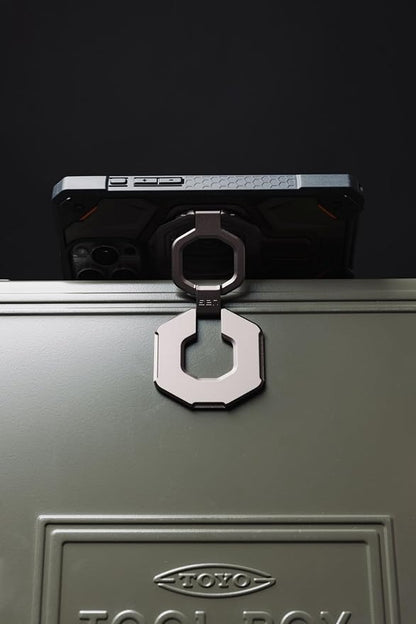 URBAN ARMOR GEAR UAG Magnetic Ring Stand Monarch Mag2 w/Built-in Bottle Opener - Ultra-Strong Double Magnet MagSafe Compatible Metal Phone Ring Grip 360 Rotation Kickstand, Burnt Orange