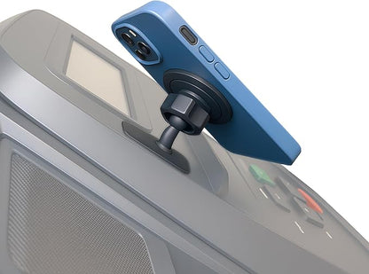 Maxby Treadmill Phone Holder with Adhesive Base – MagSafe Compatible Magnetic Mount for Exercise Bike, Elliptical & Step Machine Consoles | Hands-Free Viewing, Sleek Low-Profile Design