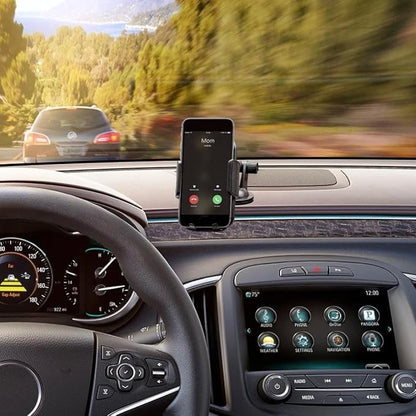 Car Phone Mount with Strong Suction Cup – Windshield Phone Holder ONLY for iPhone & Android – Hands-Free, Secure Grip, 360° Rotation