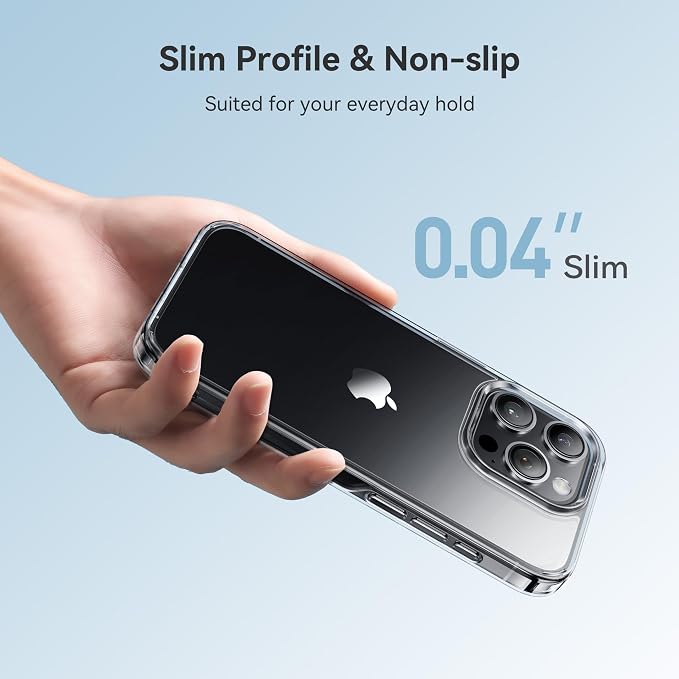 CASEKOO for iPhone 14 Pro Case Crystal Clear, [Never Yellow Technology] [Military-Grade Protection] Transparent Slim Cover Women Men 14 Pro Phone Case 6.1 inch, Clear