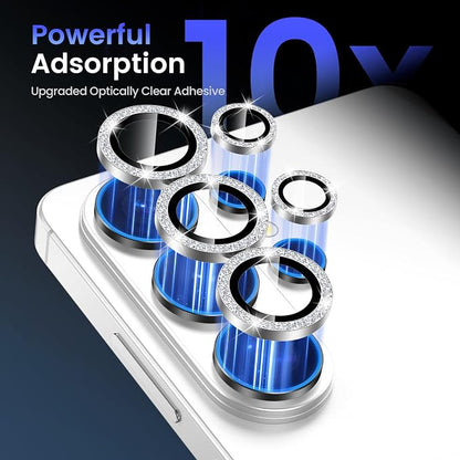 Tensea (3+2PCS Compatible with Samsung Galaxy S26 Ultra Camera Lens Protector, 9H Tempered Glass Camera Cover Screen Protector Metal Individual Ring [Installation Tray][Case Friendly]