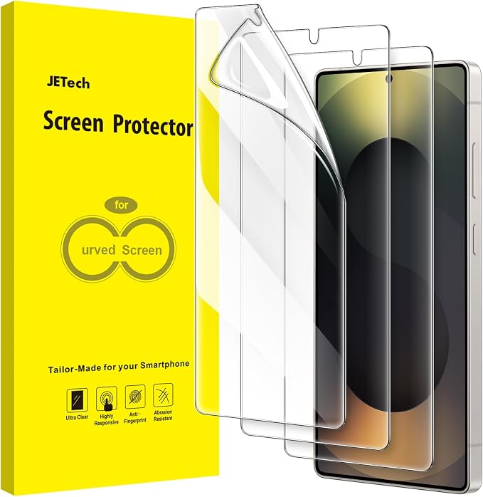 JETech Screen Protector for Samsung Galaxy S25 Ultra, 3-Pack | Self-Healing TPU Film, HD Clear, Anti-Scratch Protection, Bubble-Free Installation