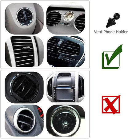 Vansky Car Phone Holder Mount, 3-in-1 Universal Cell Phone Holder Car Air Vent Holder Dashboard Mount Windshield Mount Fit for iPhone 17 16 15 14 13 Pro Max, Samsung S24 S23 LG Sony and More