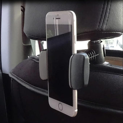 Car Back Seat Phone Holder Mount，Backseat Headrest Holder，Ring Light Tripod Stand Compatible for iPhone for Samsung for Other Smartphones