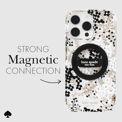kate spade new york Magnetic Phone Loop Grip - Removable and Collapsible - Black