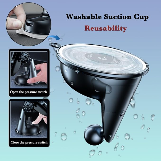 Boat Phone Mount, Suction Cup Boat Cell Phone Holder Marine Heavy Duty Dash Universal Desk Waterproof Boat Phone Holder for Boating Kayak Sailing Marine Marina for iOS Android Smartphone (2PCS)