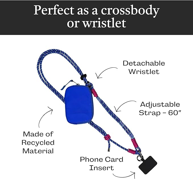 Save the Girls Active Rope Clip and Go Phone Strap – Cell Phone Lanyard for Life on the Move