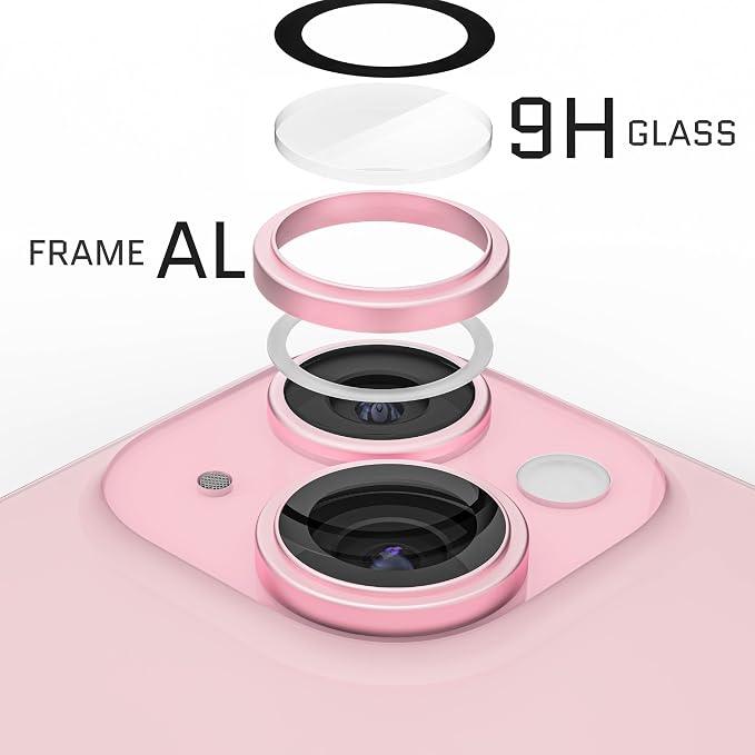 Tempered Glass Camera Protectors for iPhone 15 Series by Ghostek