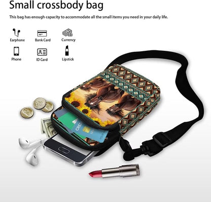 DISNIMO Small Crossbody Bags for Women Trendy Cross Body Cell Phone Shoulder Bags Purses with Adjustable Strap