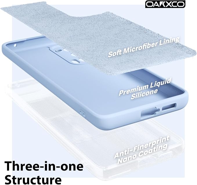 oakxco for Motorola Moto Edge 2021/Edge 2021 5G UW Phone Case Liquid Silicone, Thin Slim Soft Rubber Gel TPU Plain Simple Cover for Women, Matte Solid Color, Lilac Light Purple Lavender Wine