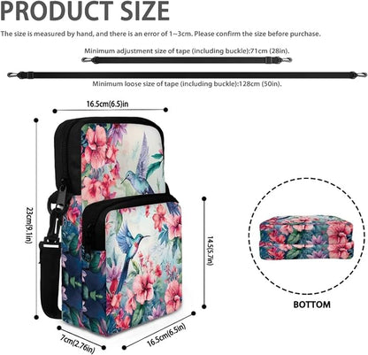 Men's Crossbody Bag, Small Cell Phone Wallet, Women's Shoulder Handbag, Travel Gym Bag