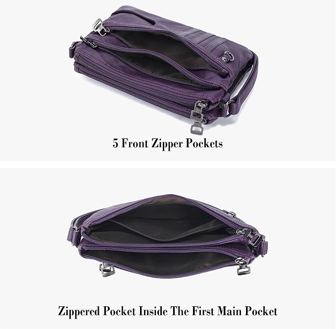 MINICAT Multiple Pockets Small Crossbody Purse Cell Phone Purse Shoulder Bags for Women Cross Body Bag for Woman