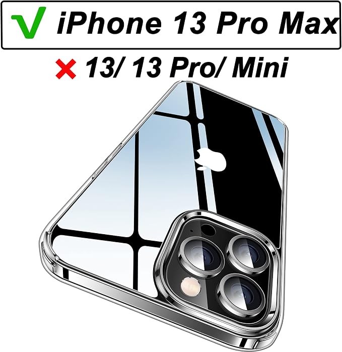 CASEKOO for iPhone 13 Pro Max Case Crystal Clear, [Never Yellow Technology] [Military-Grade Protection] Transparent Slim Cover Women Men for iPhone 13 ProMax Phone Case 6.7 inch, Clear