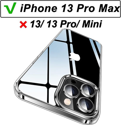 CASEKOO for iPhone 13 Pro Max Case Crystal Clear, [Never Yellow Technology] [Military-Grade Protection] Transparent Slim Cover Women Men for iPhone 13 ProMax Phone Case 6.7 inch, Clear