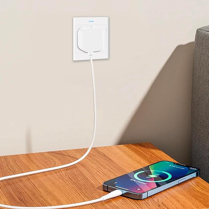 Soft Silicone Charger Case Protective Cover Compatible with Apple 40W Dynamic Power Adapter (60W Max) for MacBook Air13/15 M5 A3449 A3448&iPhone Series, Shockproof 40W Charger Protector, White