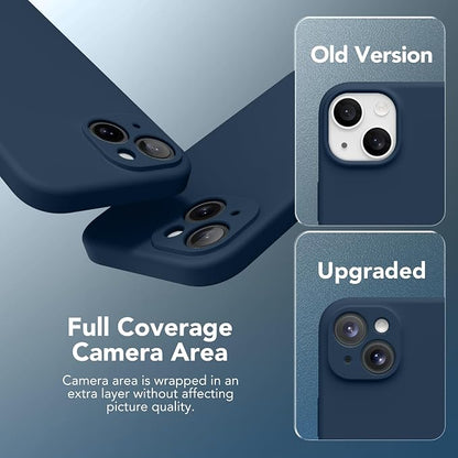 Magnetic for iPhone 13 Case, Compatible with MagSafe, [Full Camera Protection][Screen Protector] Silicone Shockproof Protective Phone Case for iPhone 13 6.1", Cobalt Blue