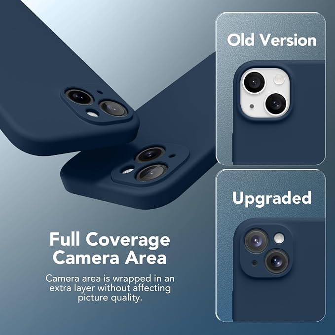Magnetic for iPhone 15 Plus Case, Compatible with MagSafe, [Full Camera Protection][Screen Protector] Silicone Shockproof Protective Phone Case for iPhone 15 Plus 6.7", Cobalt Blue