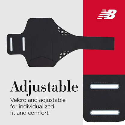New Balance Cell Phone Armband, Cell Phone Holder for Running, Black, One Size