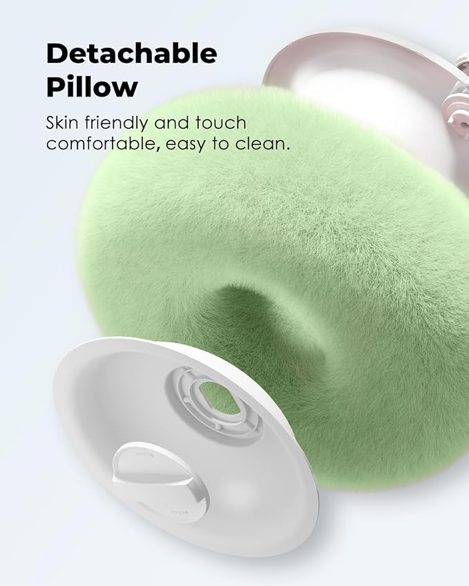 Viozon Tablet Stand Pillow, Compatible with 4.7"-13" Phone/Tablet, iPad, iPhone, Samsung, Google, Kindle, 360°Adjustable Phone Holder for Bed with Soft Plush Fabric, and Detachable Bowl, Green