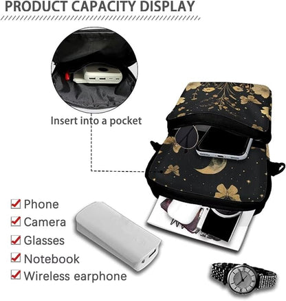 Men's Crossbody Bag, Small Cell Phone Wallet, Women's Shoulder Handbag, Travel Gym Bag