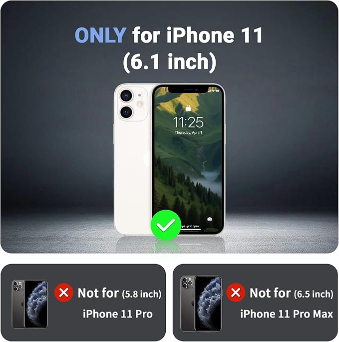 jaroco Magnetic for iPhone 11 Case, [Compatible with MagSafe][Military Grade Drop Protection][Heavy Duty Protection][Non-Slip][Shockproof] 2-Layer Durable Bumper Phone Case 6.1''-Army Green