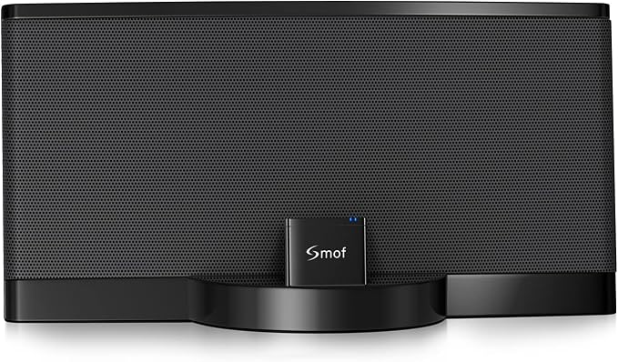 Smof 8 Pin Bluetooth Adapter Receiver Only for Bose Sounddock III/XT, Philips DS1155B/93, Philips AJ7260D/93, JBL MS302GM, Yamaha TSX-14, iHome IPL8BN, Zeppelin Air C Bowers Wilkons, RSR DS406BT