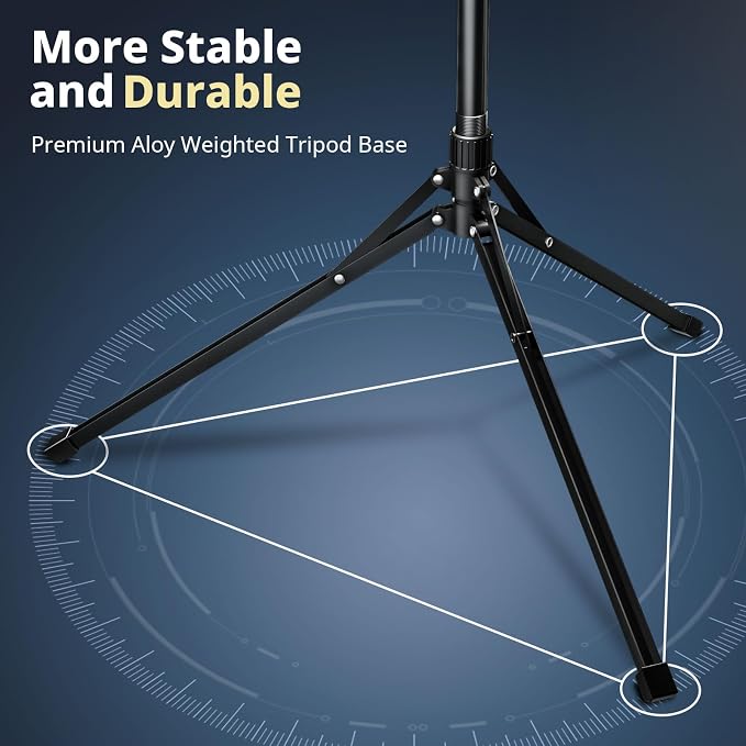 Eicaus 12" Magnetic Ring Light with 67" Tripod Stand, Selfie Light with iPhone Stand for Recording, Compatible with Cellphones for Live Streaming