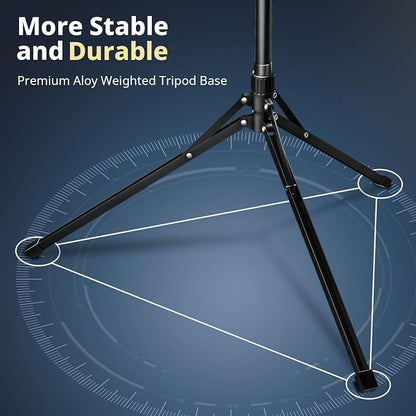Eicaus 12" Magnetic Ring Light with 67" Tripod Stand, Selfie Light with iPhone Stand for Recording, Compatible with Cellphones for Live Streaming