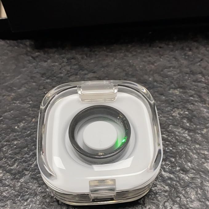 Charging Case Fit for R02, R03, R06, R11M, R8, H01, SR05 Type C Fast Portable Magnetic Smart Ring Charger Box Compact and Portable Efficient Type C Fast Charging (White)