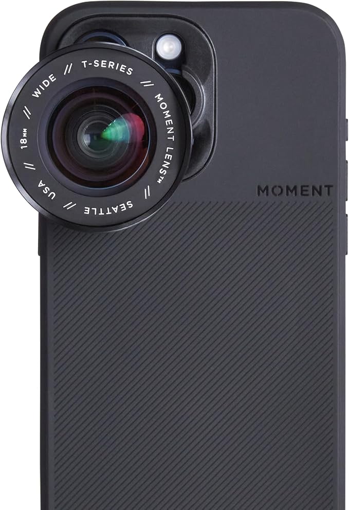 Moment 18mm Wide Lens for iPhone – T-Series Mobile Lens for Ultra-Wide Photos & Videos