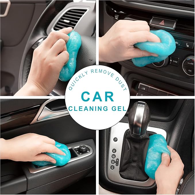 TICARVE 3 Pack Cleaning Gel for Car Detailing Putty Car Vent Cleaner Goo Cleaning Putty Gel Auto Detailing Tools Car Interior Cleaner Dust Cleaning Mud for Cars Dust Cleaner Slime Keyboard Cleaner