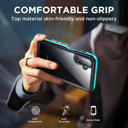 for Samsung Galaxy A15 5G Case Waterproof, [IP68 Underwater][Dropproof][Dustproof][Real 360] [Non-Slip] Heavy Duty Tough Rugged Shockproof Protective Phone Case for Galaxy A15 5G 6.5",Teal