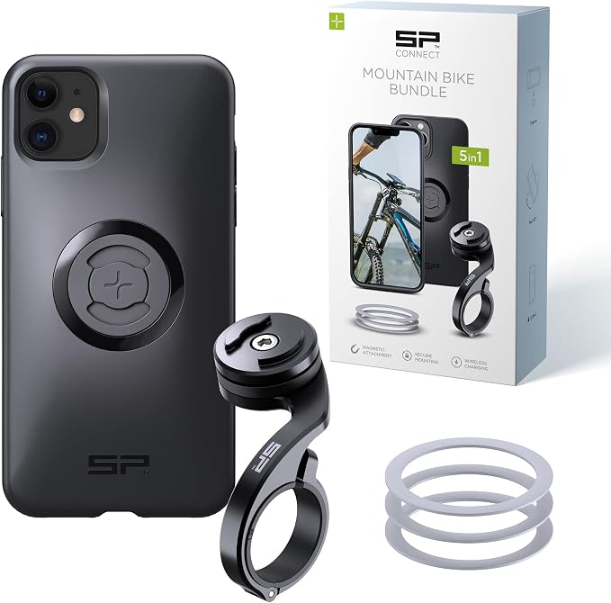 SP CONNECT Mountain Bike Bundle | SPC+ | Compatible with iPhone 11/XR | Mountain Bike Phone Holder | Bike Phone Mount | Bicycle Accessories and Bike Phone Holder | Cell Phone Holder